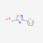 Structure of 3-(2-THIENYL)-1,2,4-OXADIAZOL-5-YL]METHANOL, 95%