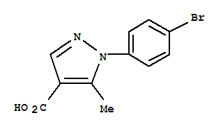 Structure of 1-(4-Bromophenyl)-5-methyl-1H-pyrazole-4-carboxylic acid