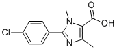 Structure of 2-(4-CHLOROPHENYL)-1,4-DIMETHYL-1H-IMIDAZOLE-5-CARBOXYLIC ACID