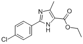 Structure of 2-(4-CHLOROPHENYL)-5-METHYL-3H-IMIDAZOLE-4-CARBOXYLIC ACID ETHYL ESTER