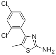 Structure of 4-(2,4-dichlorophenyl)-5-methyl-1,3-thiazol-2-amine(SALTDATA: FREE)