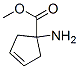 Structure of 3-CYCLOPENTENE-1-CARBOXYLIC ACID 1-AMINO-,METHYL ESTER