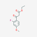 Structure of Ethyl 3-(2-fluoro-4-methoxyphenyl)-3-oxopropanoate