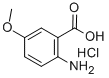 5-METHOXYANTHRANILIC ACID HCL结构式