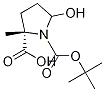 Structure of 1,2-Pyrrolidinedicarboxylic acid, 5-hydroxy-, 1-(1,1-diMethylethyl) 2-Methyl ester, (2S)-