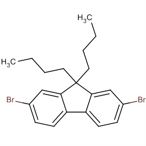 Structure of 9H-Fluorene, 2,7-dibromo-9,9-dibutyl-