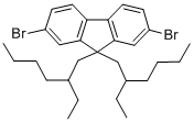 Structure of 9 9-DI-(2'-ETHYLHEXYL)-2 7-DIBROMOFLUOR&