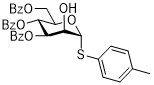 Structure of 4-Methylphenyl 3,4,6-tri-O-benzoyl-1-thio-α-D-mannopyranoside