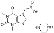 Structure of Acefylline piperazinate