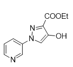 Structure of ethyl 4-hydroxy-1-(pyridin-3-yl)-1H-pyrazole-3-carboxylate