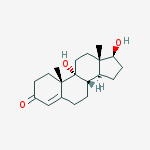 Structure of (17beta)-9,17-dihydroxyandrost-4-en-3-one