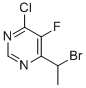 Structure of 6-(1-Bromoethyl)-4-chloro-5-fluoropyrimidine
