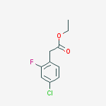 Structure of ethyl 2-(4-chloro-2-fluorophenyl)acetate