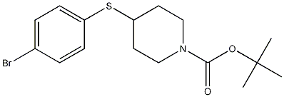 Structure of N-BOC 4-(4-bromophenylthio)piperidine
