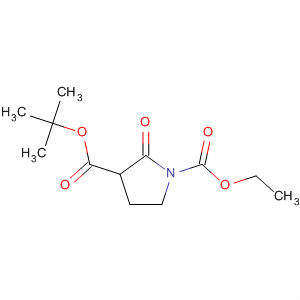 Structure of 1,3-Pyrrolidinedicarboxylic acid, 2-oxo-, 1-(1,1-dimethylethyl) 3-ethylester