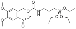 Structure of nitroveratryloxycarbonylamidopropyltriethoxysilane,10% in tetrahydrofuran