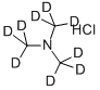 Structure of TRIMETHYL-D9-AMINE HCL