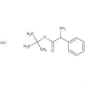 Structure of Benzeneacetic acid, a-amino-, 1,1-dimethylethyl ester, hydrochloride