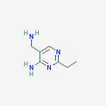 Structure of 5-(aminomethyl)-2-ethylpyrimidin-4-amine