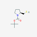 (S)-tert-Butyl 2-(mercaptomethyl)pyrrolidine-1-carboxylate结构式