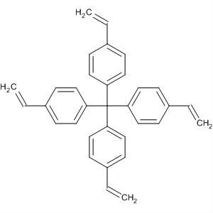 Structure of Benzene, 1,1',1'',1'''-methanetetrayltetrakis[4-ethenyl-