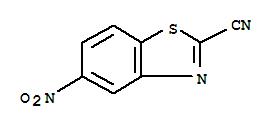 2-Benzothiazolecarbonitrile,5-nitro-结构式
