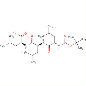 Structure of L-Leucine, N-[N-[N-[(1,1-dimethylethoxy)carbonyl]-L-leucyl]-L-leucyl]-