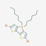 Structure of 2,6-Dibromo-4,4-dihexyl-4H-silolo[3,2-b:4,5-b']dithiophene
