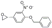 Structure of (2R)-2-(3-nitro-4-phenylmethoxyphenyl)oxirane