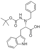 (S)-(+)-NALPHA-苯甲基-NBETA-BOC-L-肼基色氨酸结构式