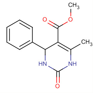 Structure of 5-Pyrimidinecarboxylic acid,1,2,3,4-tetrahydro-6-methyl-2-oxo-4-phenyl-, methyl ester