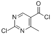 5-PYRIMIDINECARBONYL CHLORIDE,2-CHLORO-4-METHYL-结构式