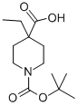 Structure of 1-BOC-4-ETHYL-4-PIPERIDINECARBOXYLIC ACID