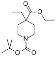Structure of Ethyl 1-Boc-4-ethyl-4-piperidine carboxylate