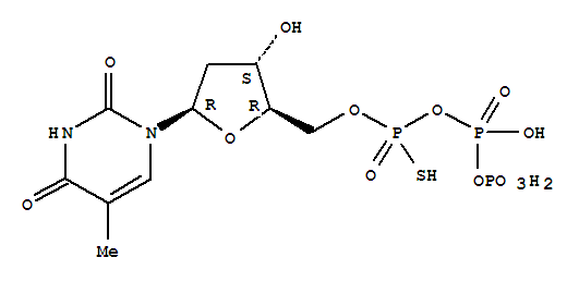 Structure of thymidine 5-O-(1-thiotriphosphate)