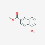 5-hydroxy-2-Naphthalenecarboxylic acid methyl ester结构式