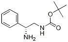 (R)-(2-氨基-2-苯基-乙基)-氨基甲酸叔丁基酯结构式