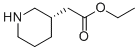 Structure of ethyl 2-(3-piperidyl)acetate hydrochloride