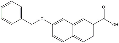 7-phenylmethoxynaphthalene-2-carboxylic acid结构式