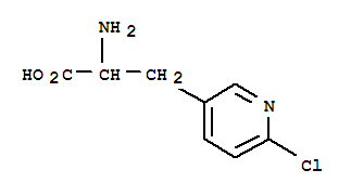 3-PYRIDINEPROPANOIC ACID -A-AMINO-6-CHLORO-结构式