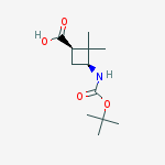 Structure of CIS-3-(BOC-AMINO)-2,2-DIMETHYLCYCLOBUTANECARBOXYLIC ACID