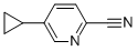 Structure of 2-Pyridinecarbonitrile,5-cyclopropyl-