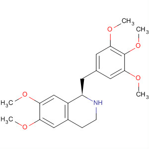 Structure of Isoquinoline,1,2,3,4-tetrahydro-6,7-dimethoxy-1-[(3,4,5-trimethoxyphenyl)methyl]-,(R)-