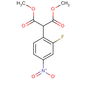 Structure of Propanedioic acid, (2-fluoro-4-nitrophenyl)-, dimethyl ester
