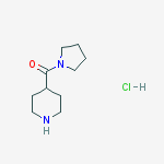 Structure of 4-Piperidinyl(1-pyrrolidinyl)Methanone hydrochloride