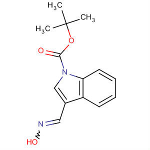1H-Indole-1-carboxylic acid, 3-[(hydroxyimino)methyl]-,1,1-dimethylethyl ester结构式