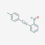 Structure of Benzaldehyde, 2-[(4-methylphenyl)ethynyl]-