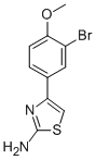 Structure of 4-(3-BROMO-4-METHOXYPHENYL)-1,3-THIAZOL-2-AMINE
