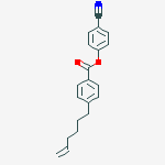 Structure of Benzoic acid, 4-(5-hexenyl)-, 4-cyanophenyl ester