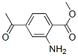 Structure of BENZOIC ACID 4-ACETYL-2-AMINO-,METHYL ESTER